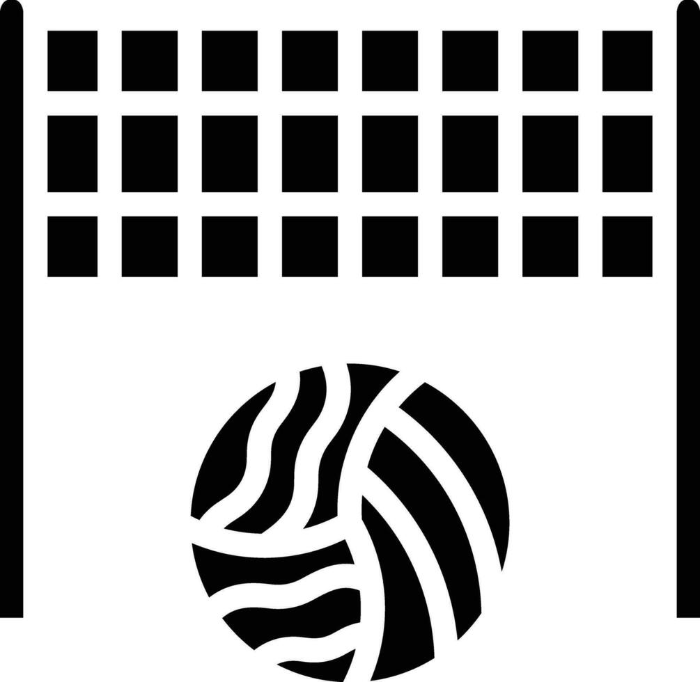 icono de vector de voleibol de playa