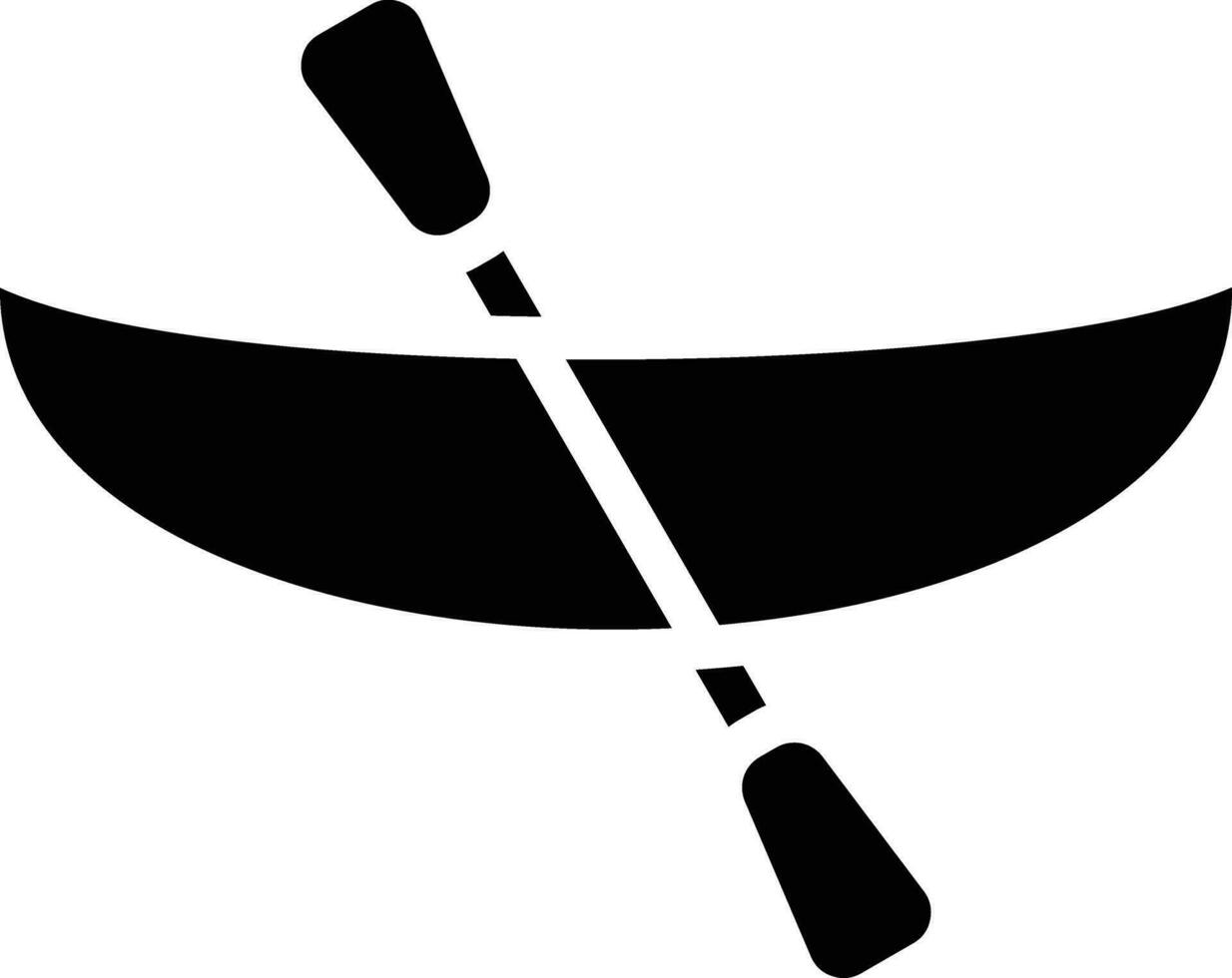 icono de vector de canoa