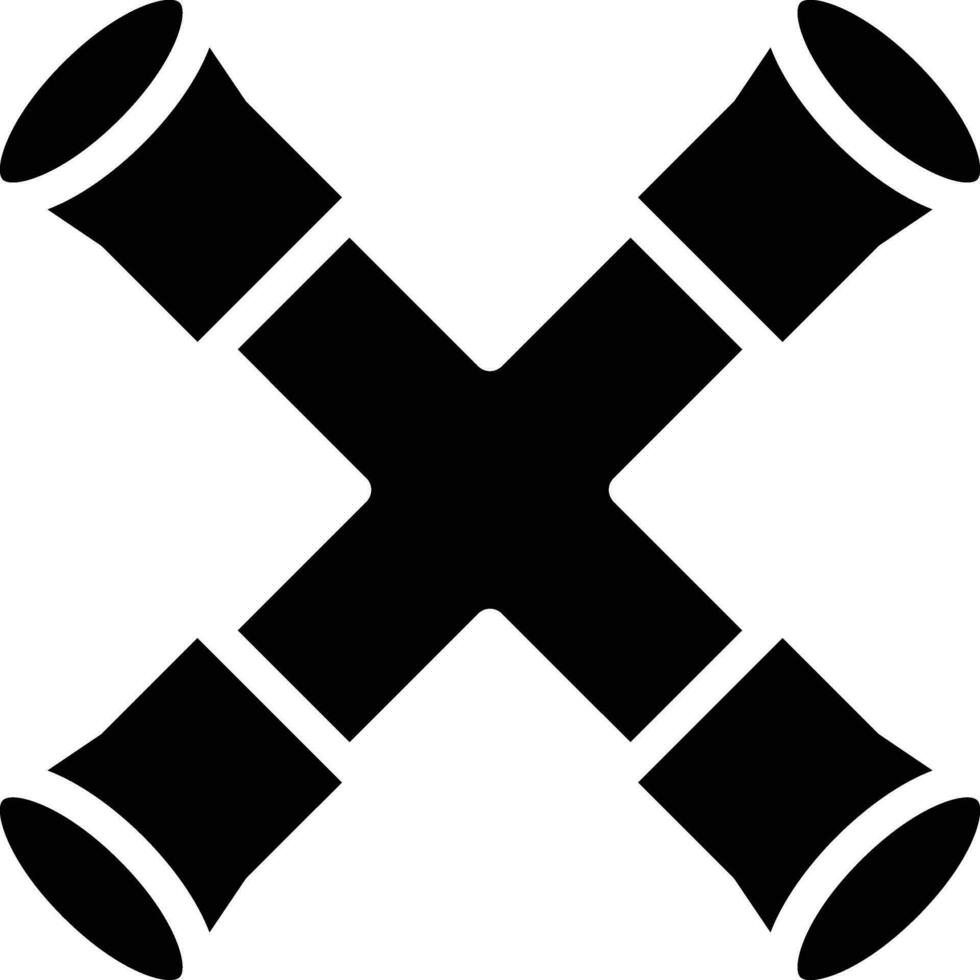 Cross Wrench Vector Icon