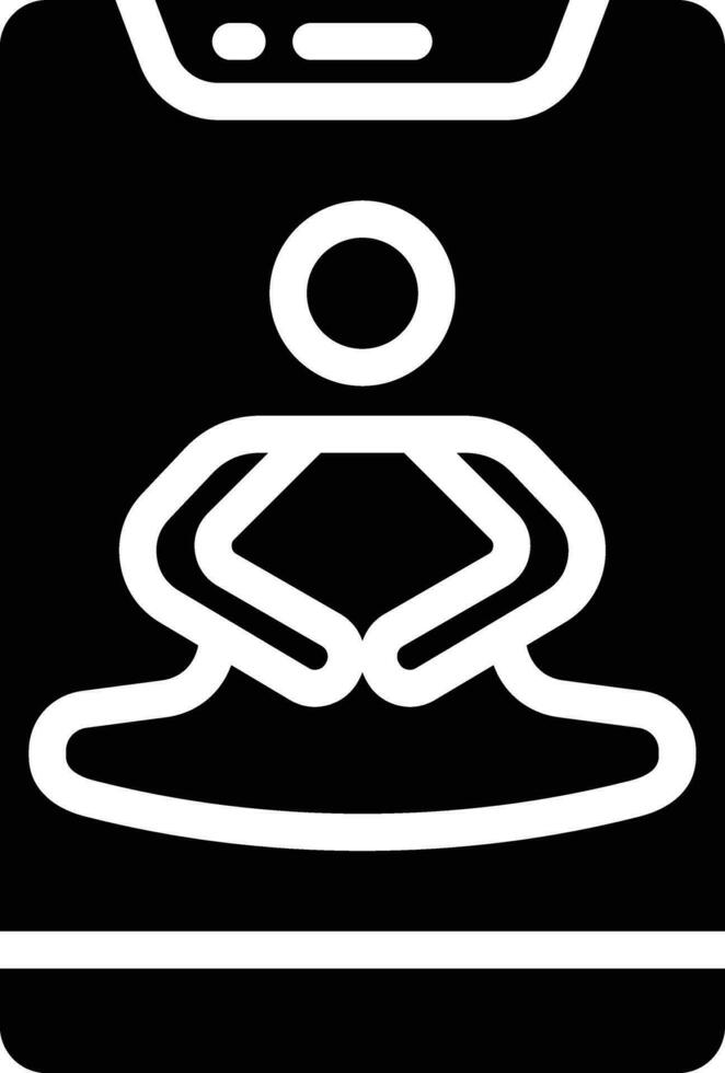 icono de vector de meditación