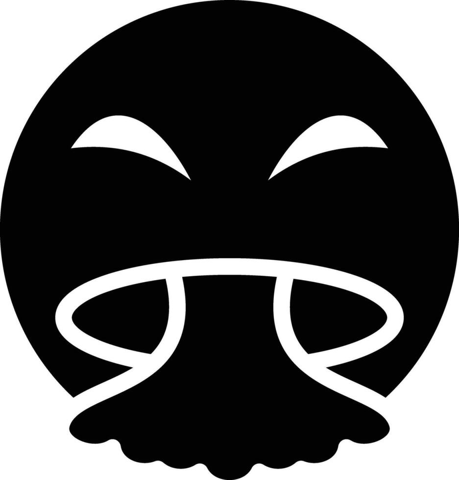 Face Vomiting Vector Icon