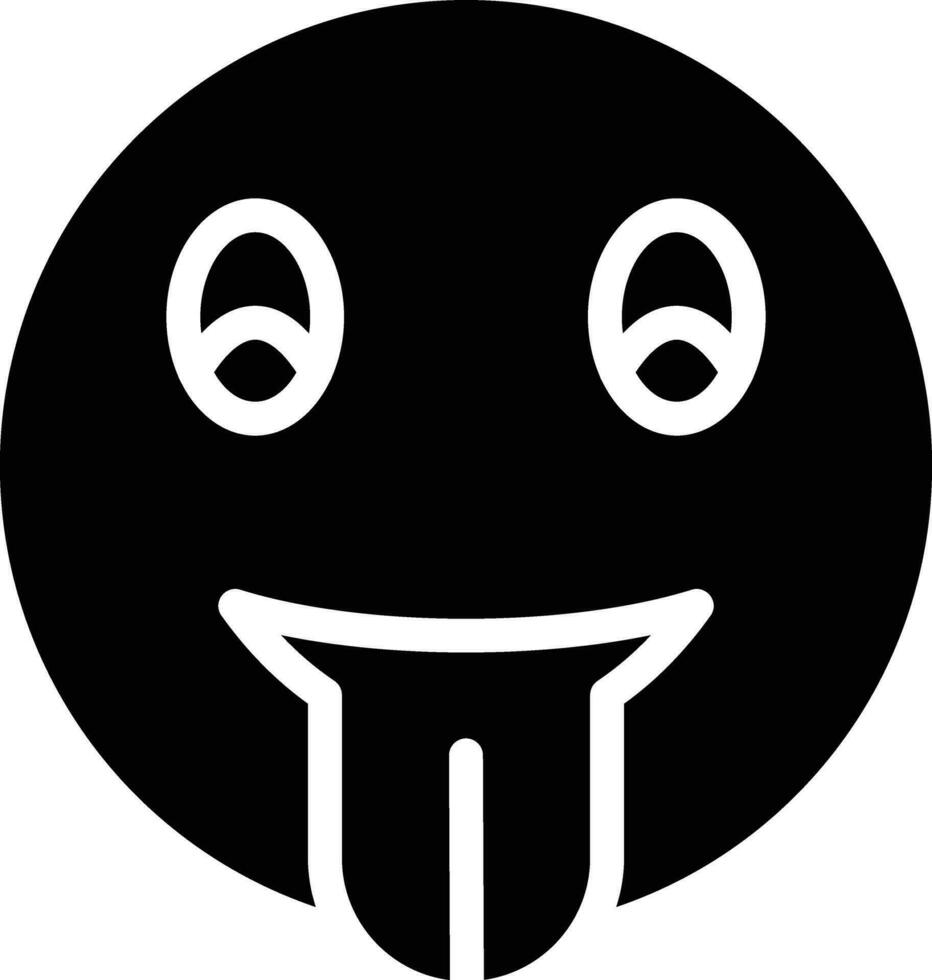 Face with Tongue Vector Icon
