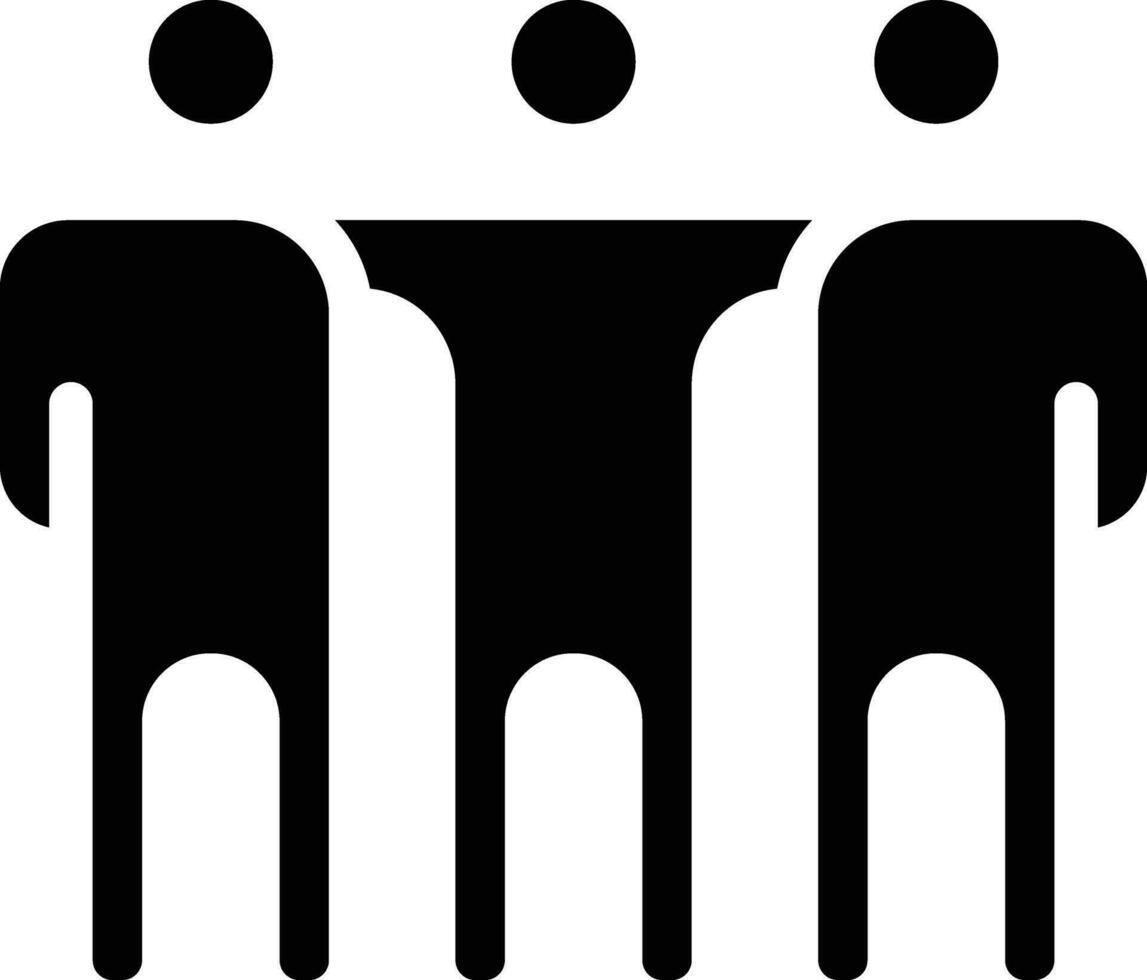 Friends Standing Vector Icon