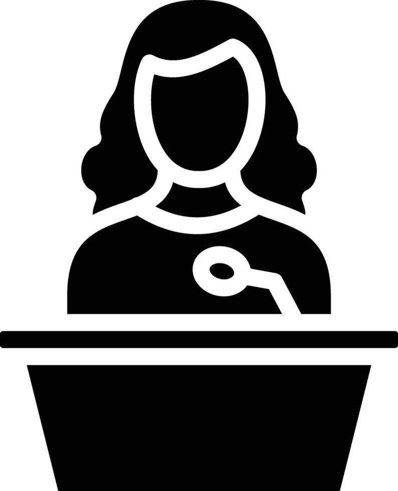 Woman Speech Vector Icon