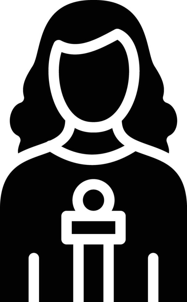 Woman Anchor Vector Icon