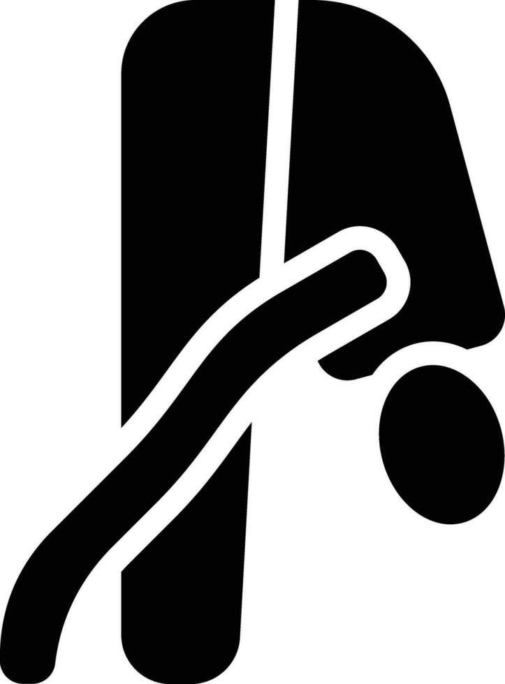 Forward Bend Pose Vector Icon
