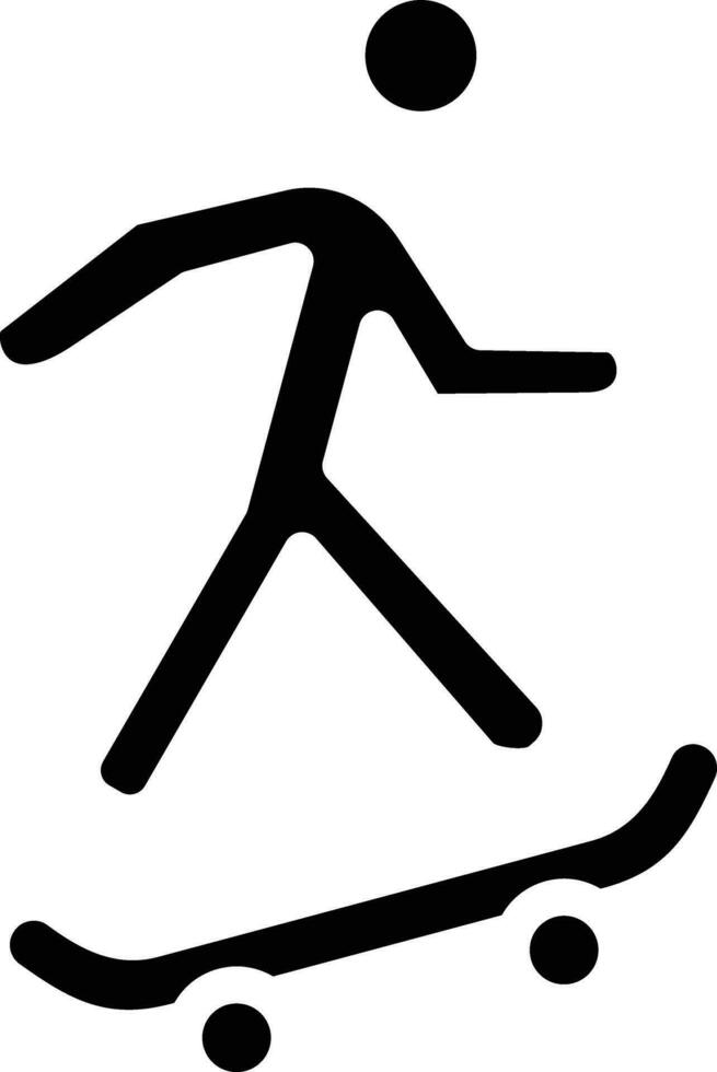 Skateboarding Vector Icon