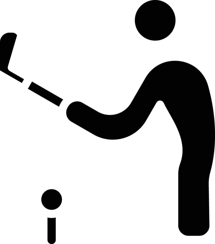 Golf Player Vector Icon