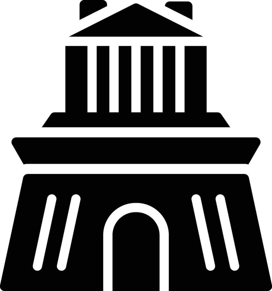 Halicarnassus Mausoleum Vector Icon