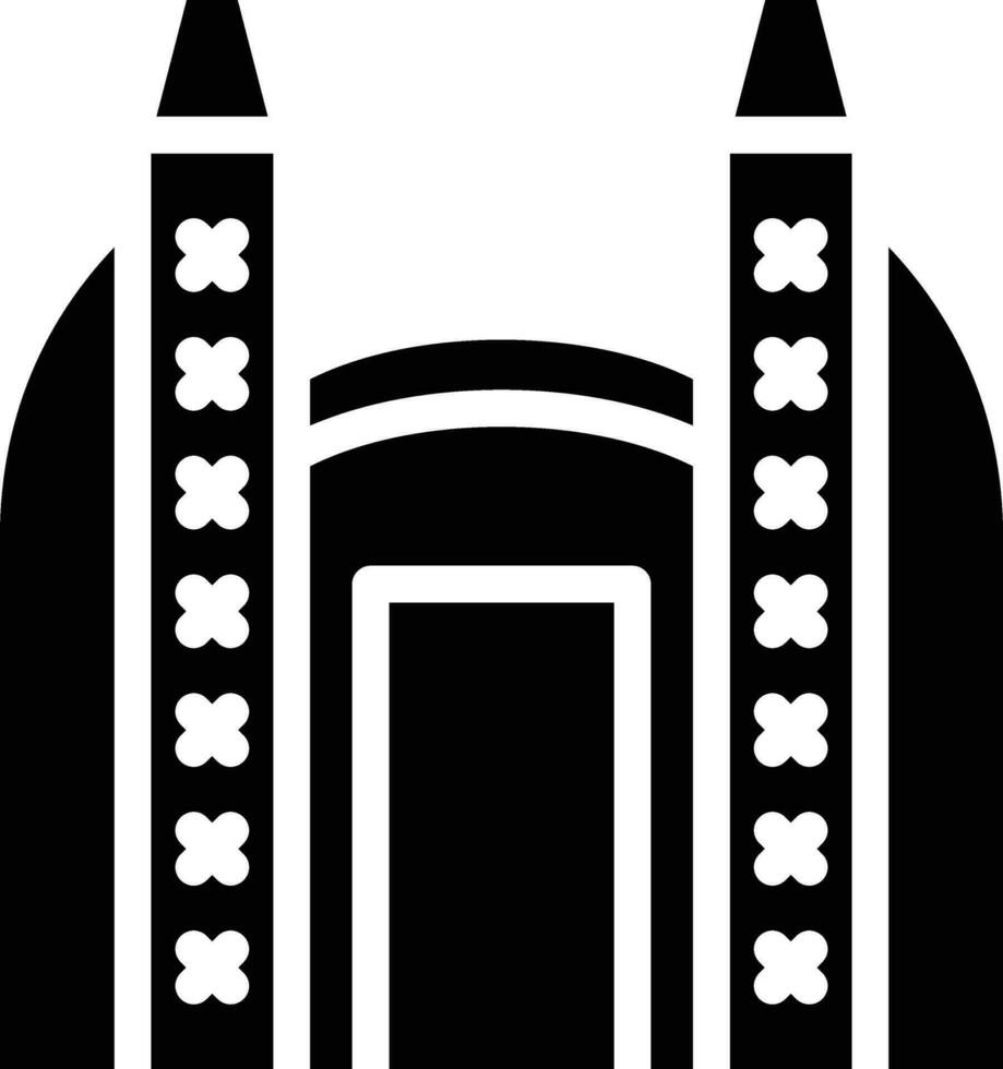Ishtar Gate Vector Icon