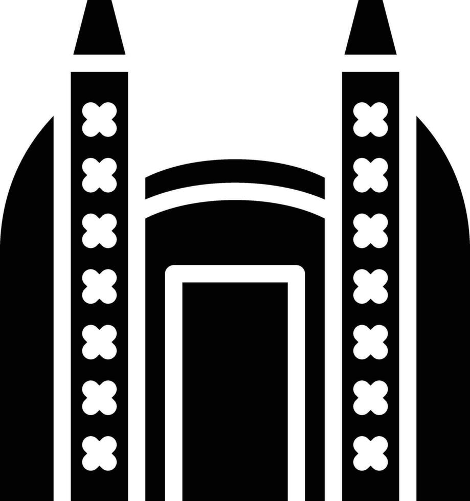 Ishtar Gate Vector Icon