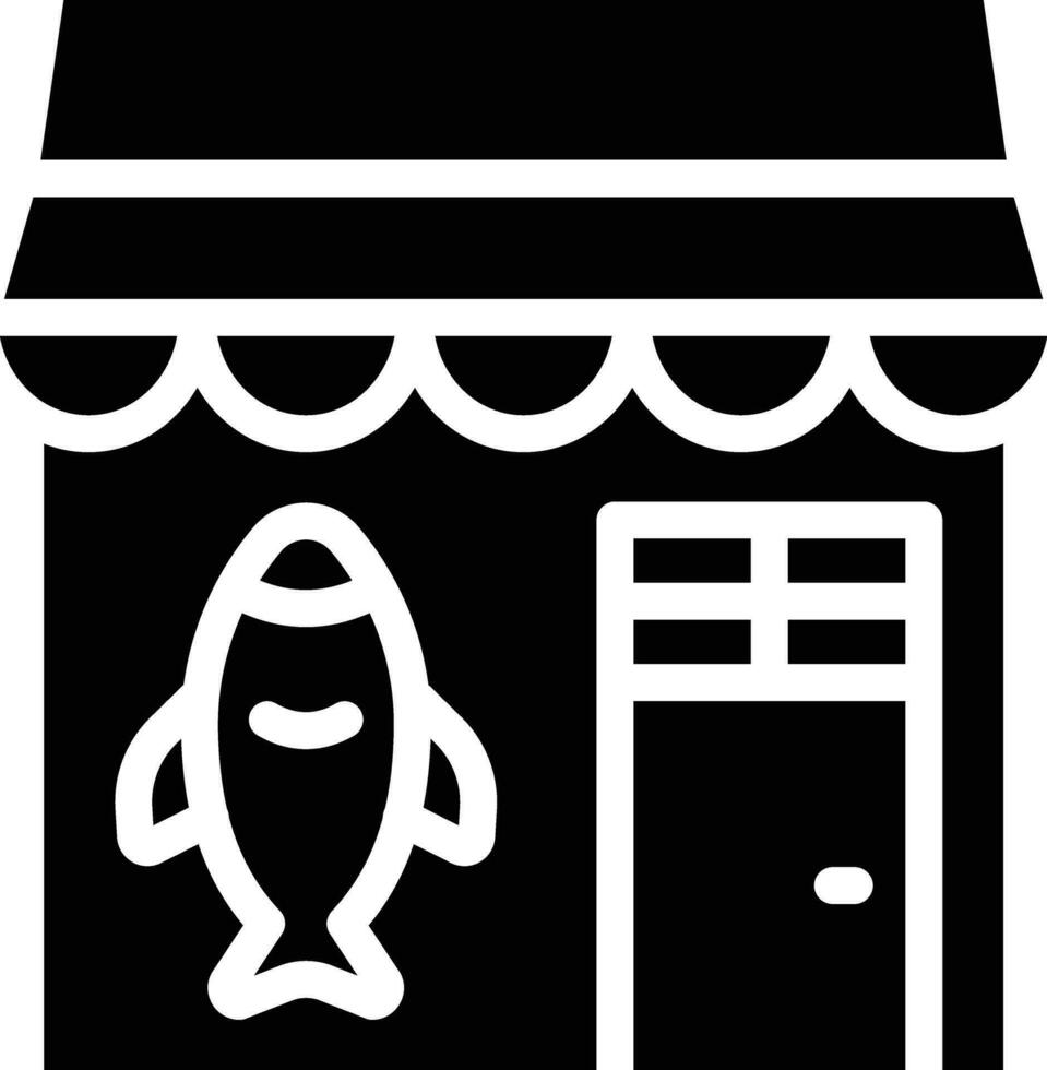 Fish Shop Vector Icon