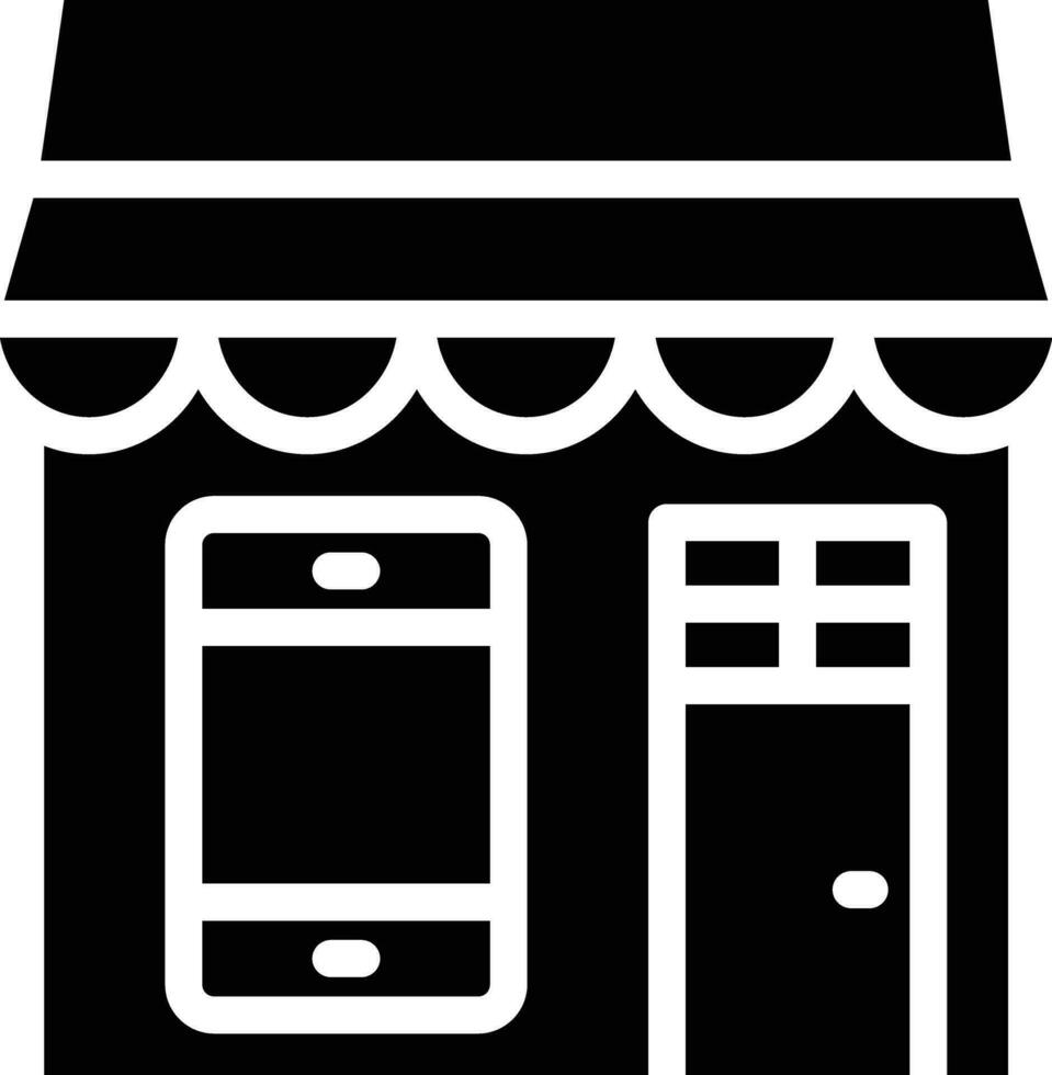 Mobile Shop Vector Icon