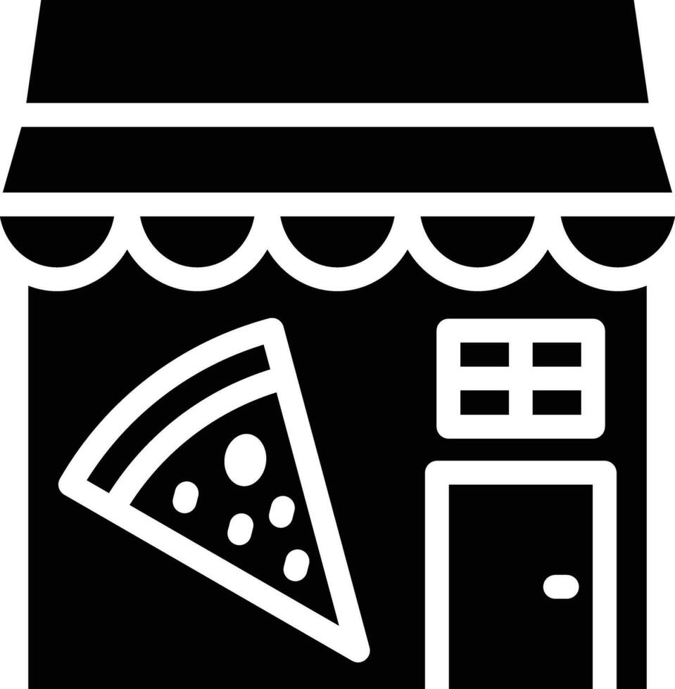 Pizza Shop Vector Icon