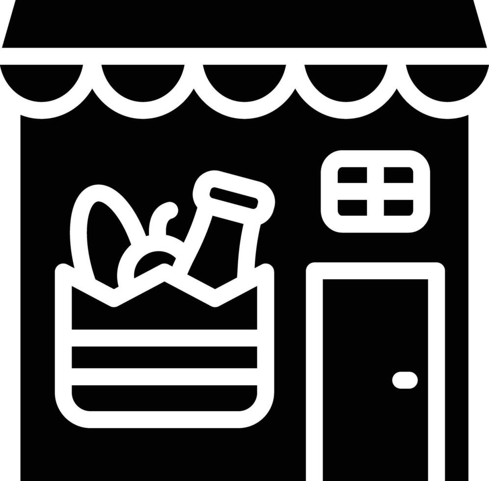 Groceries Store Vector Icon