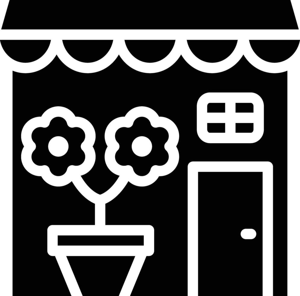 Flower Shop Vector Icon