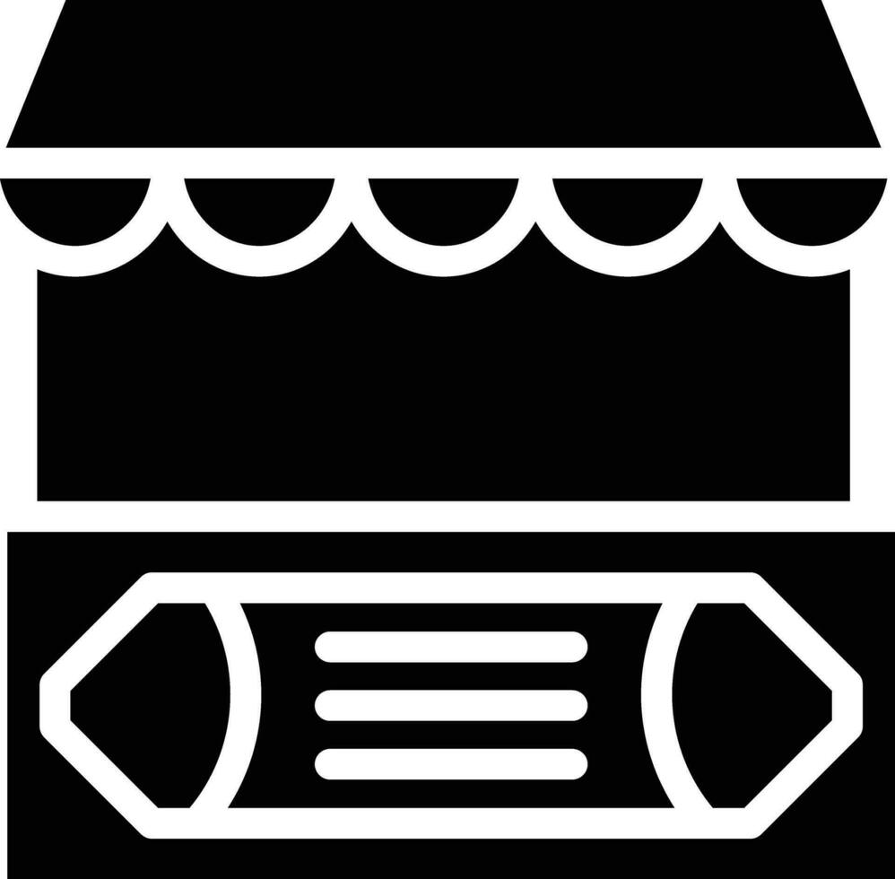 Street Market Vector Icon