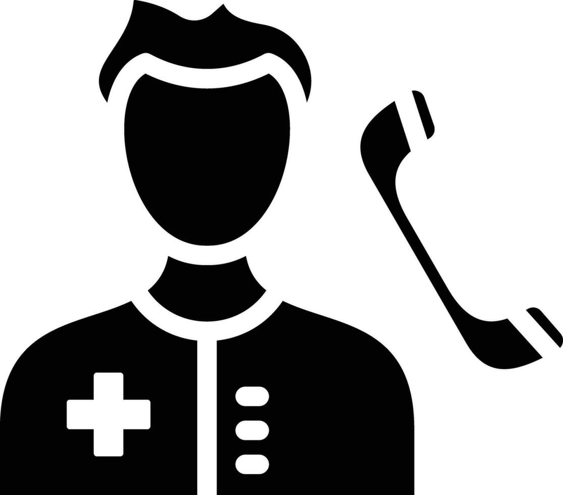 Medical Service on Call Vector Icon