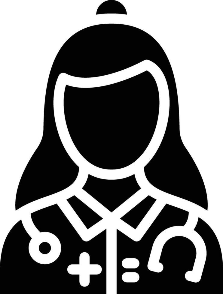 Female Surgeon Vector Icon