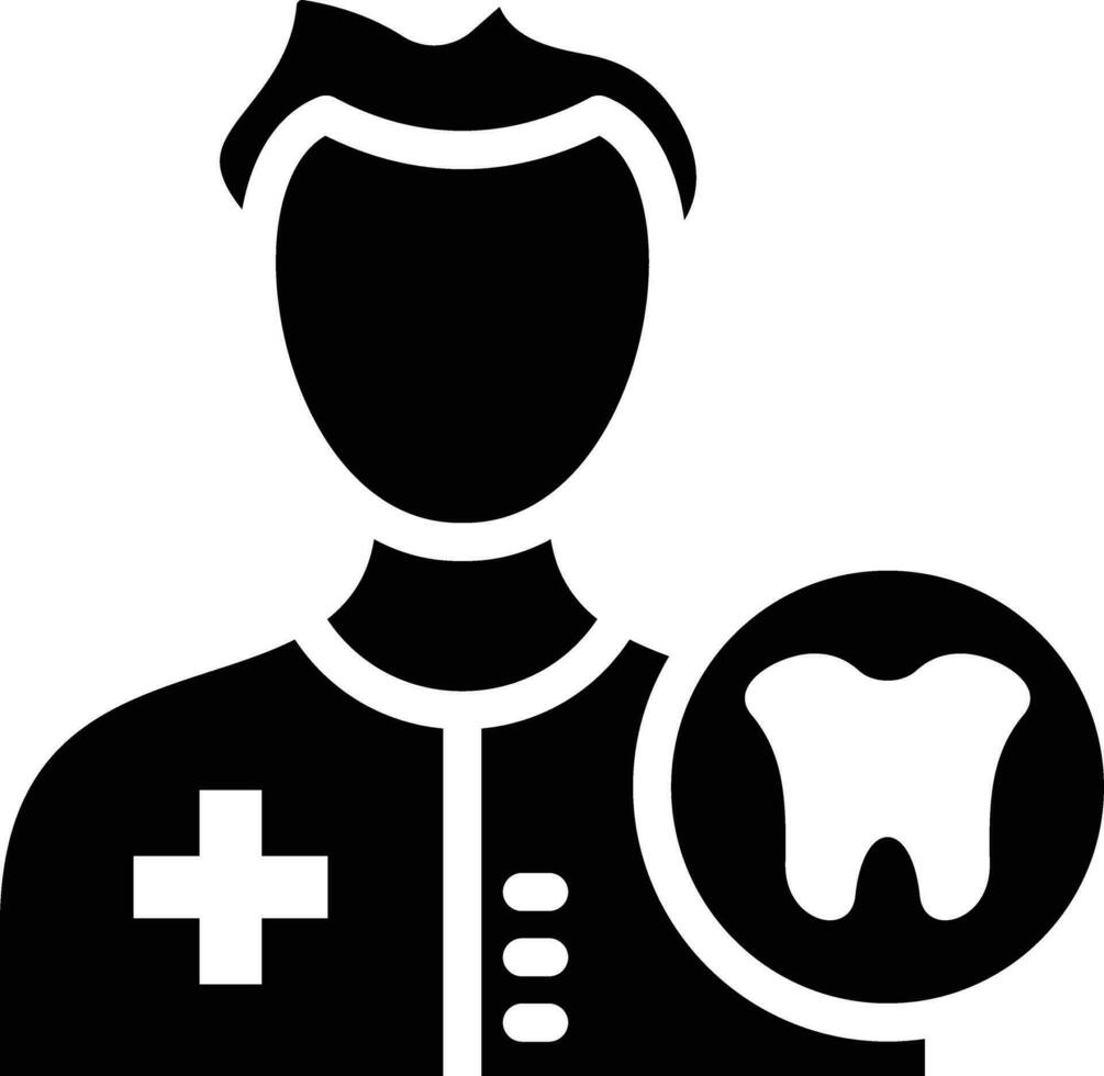 Male Dentist Vector Icon