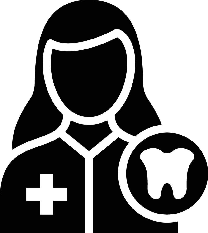 Female Dentist Vector Icon
