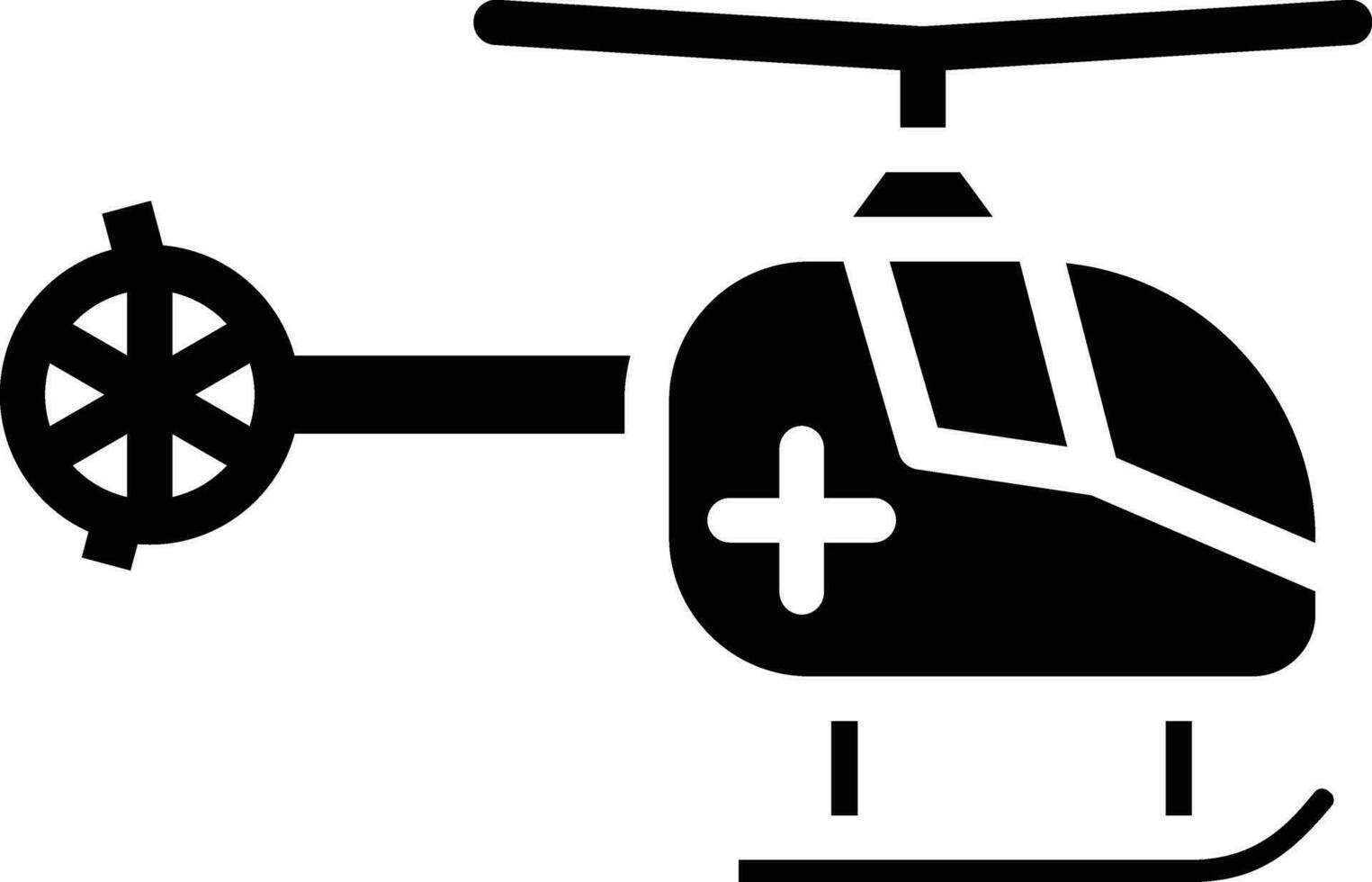 icono de vector de helicóptero