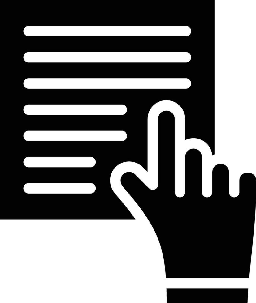 Study Hand Vector Icon
