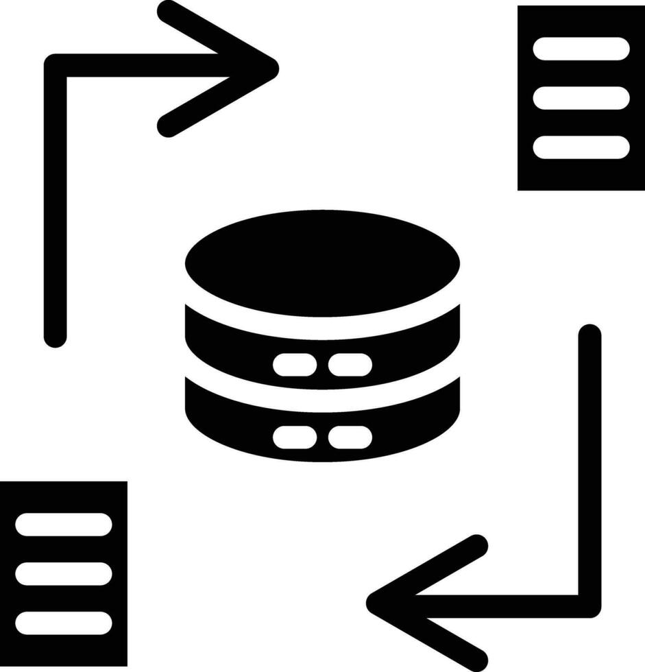 Data Synchronization Vector Icon