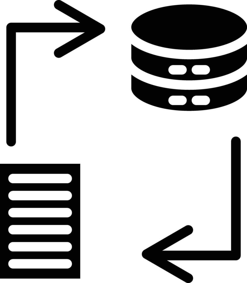 Data Transformation Vector Icon