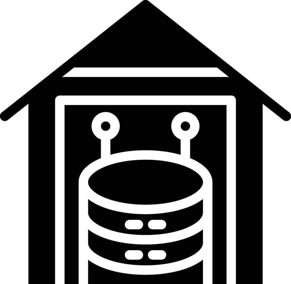 icono de vector de almacén de datos