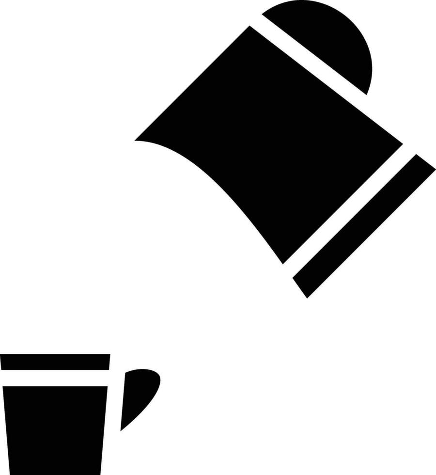 Pour Coffee Vector Icon