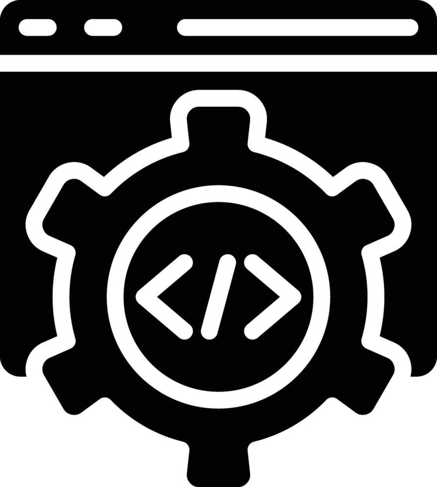 icono de vector de programación