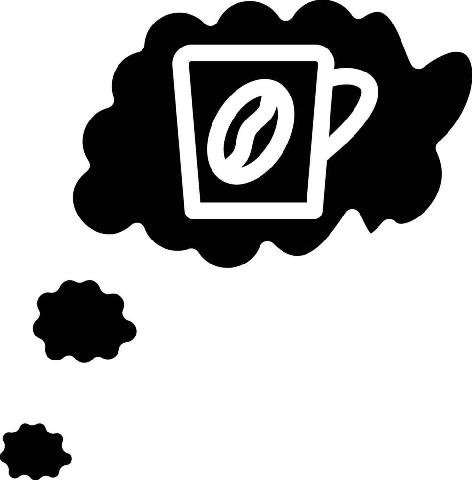 Coffee Thinking Vector Icon
