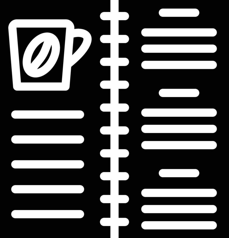 Coffee Menu Vector Icon