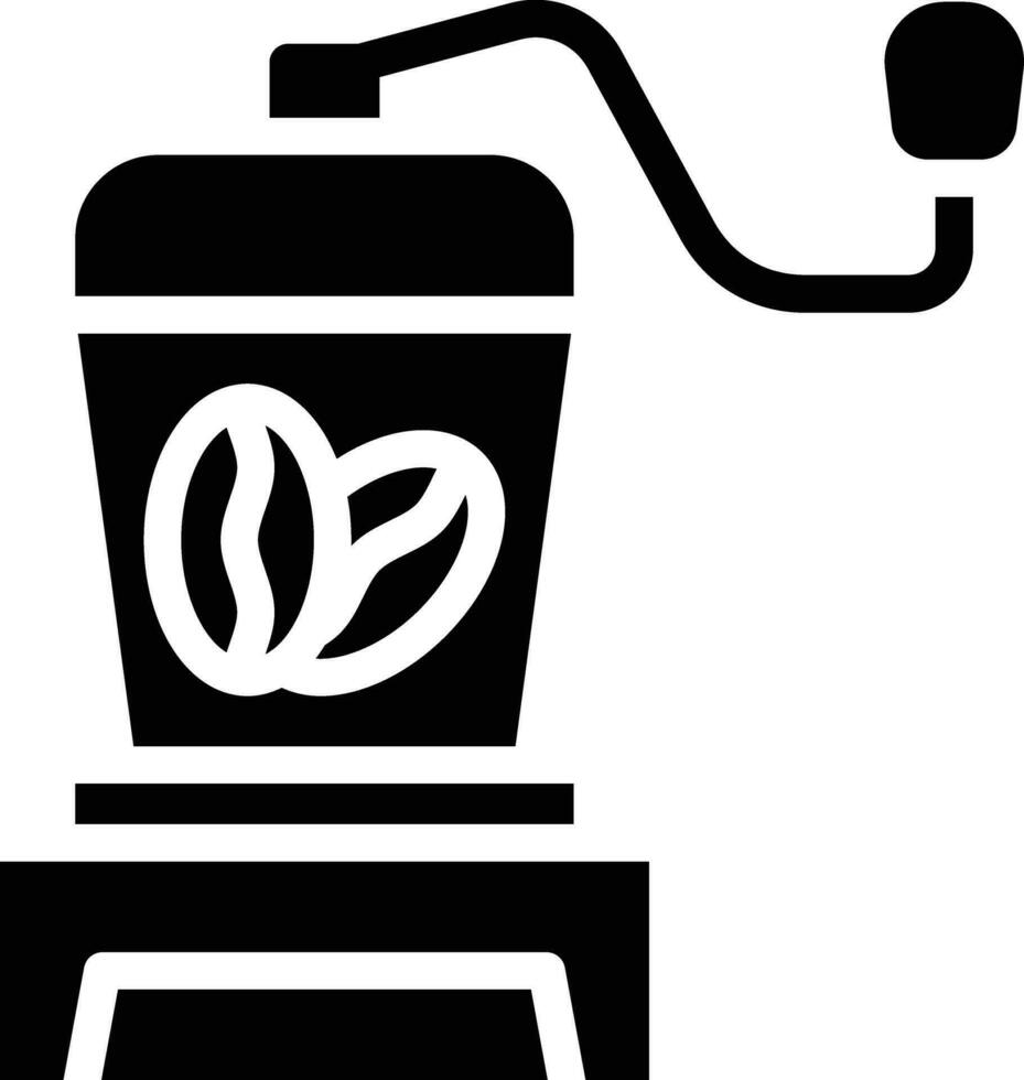 icono de vector de molinillo de café