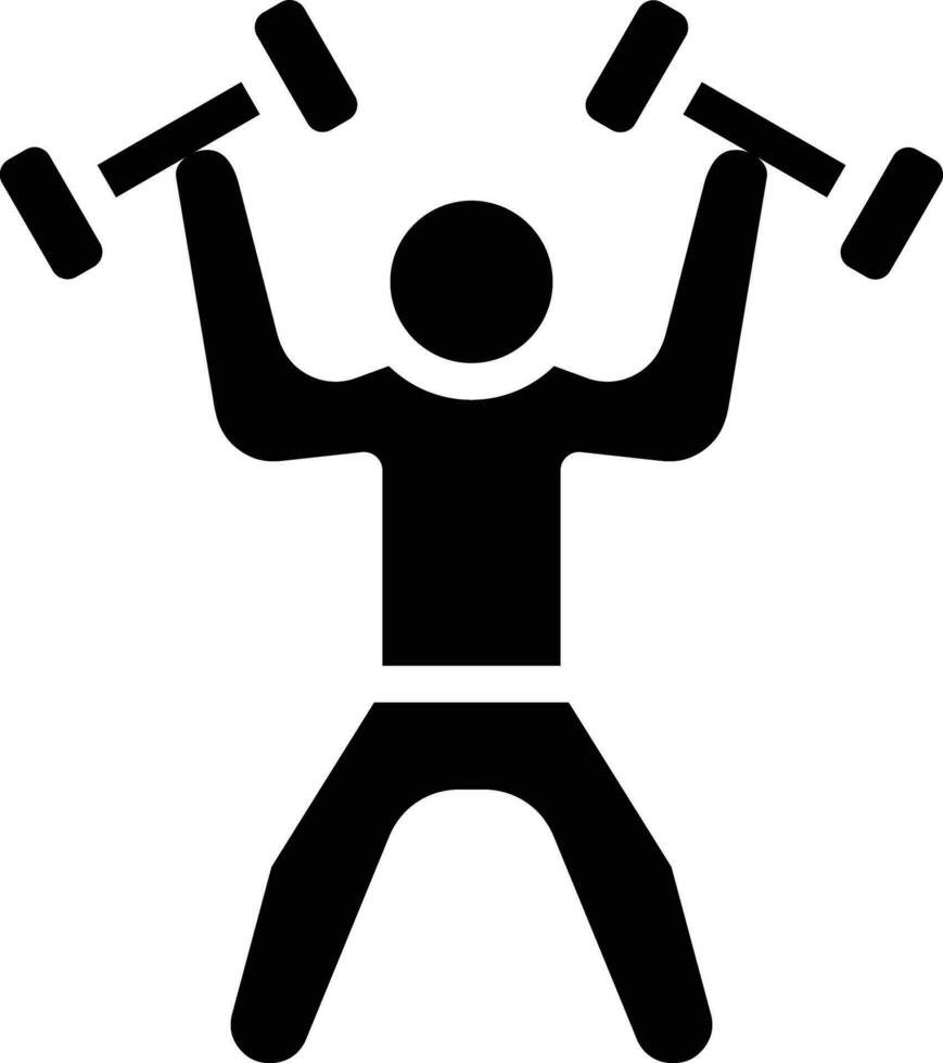 Weightlifter Vector Icon