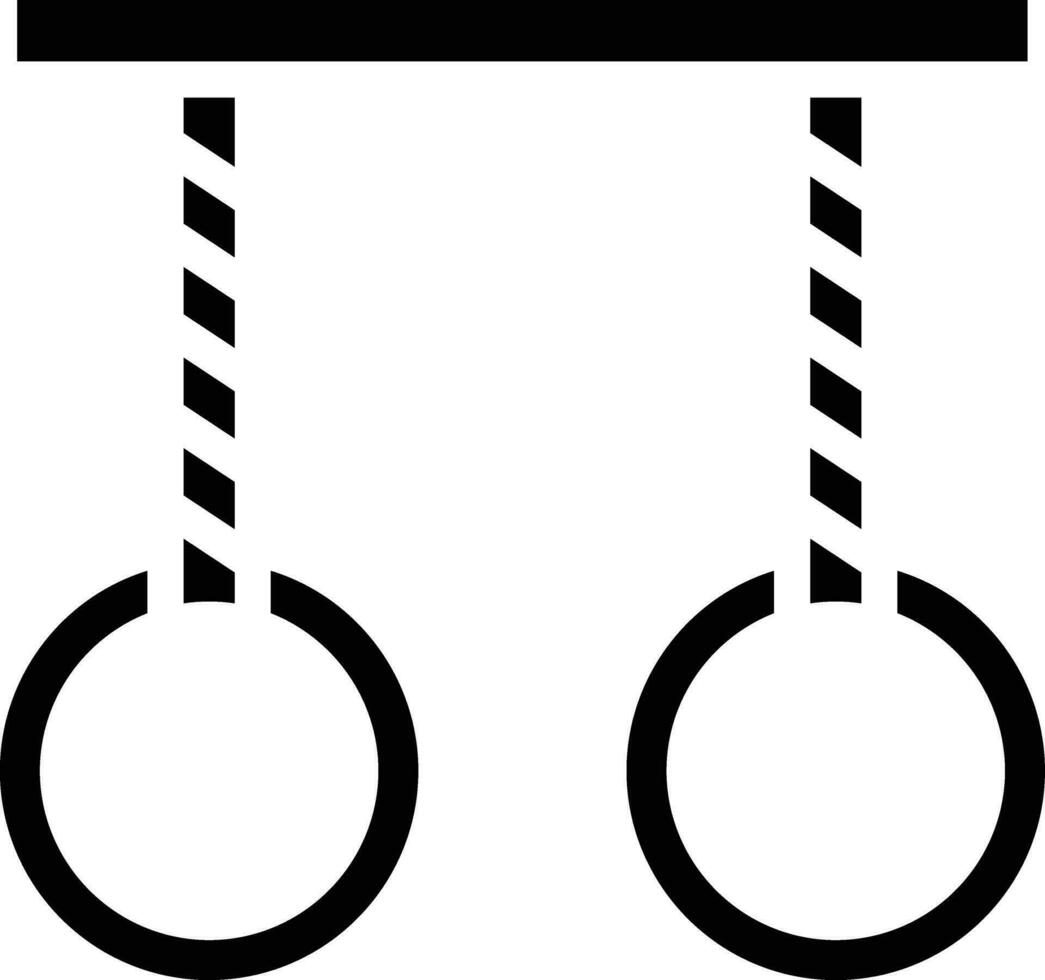 Gym Rings Vector Icon