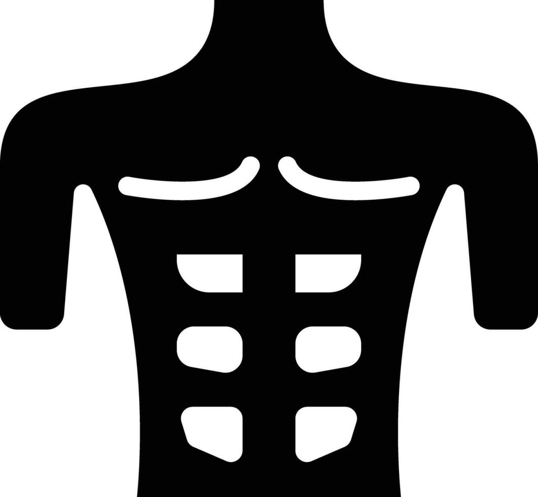 Chest Muscle Vector Icon