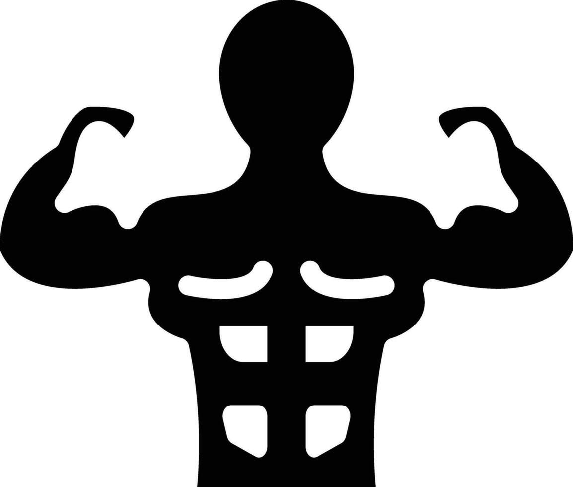 Body Builder Vector Icon