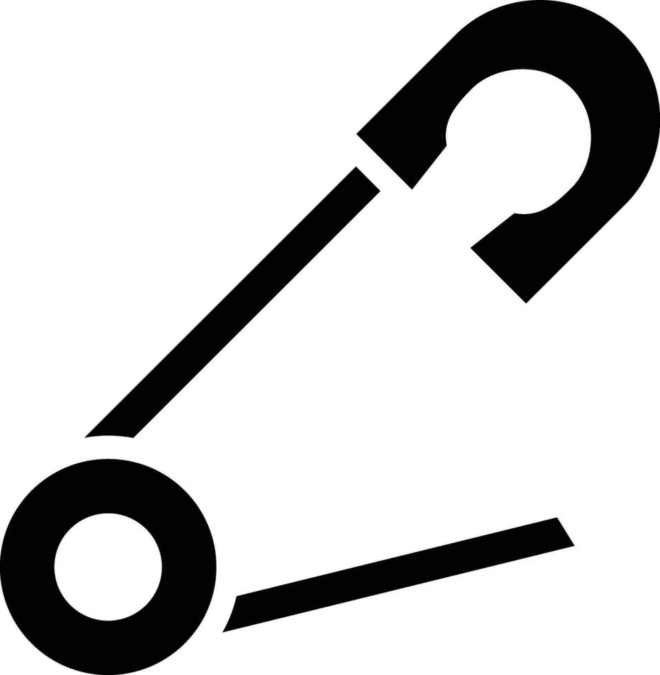 Safety Pin Vector Icon