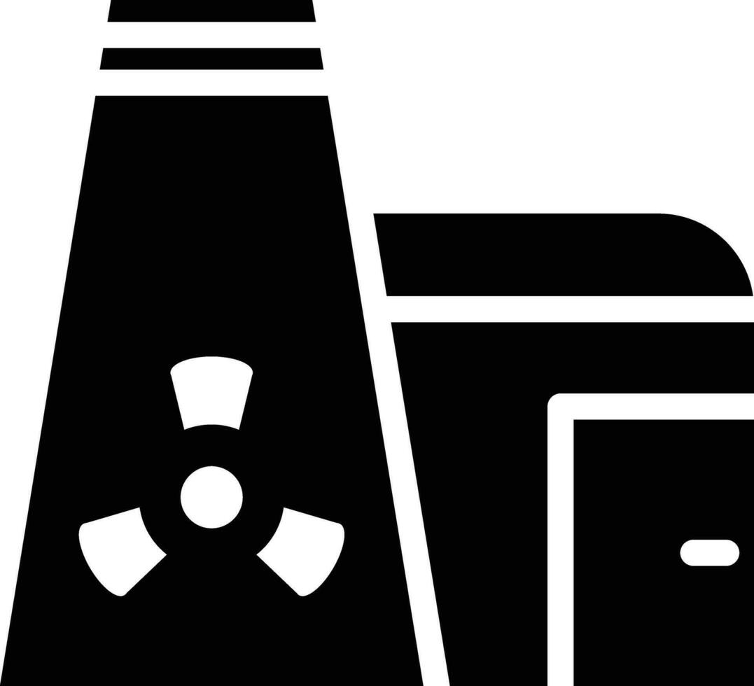 Nuclear Plant Vector Icon