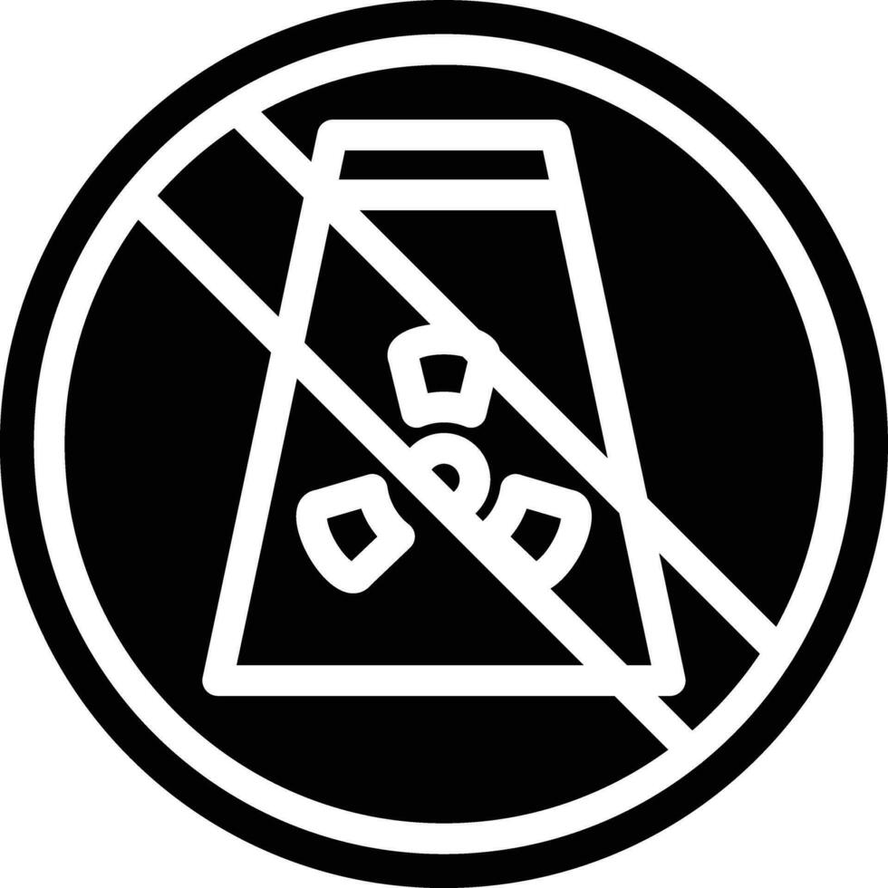 No Fossil Fuels Vector Icon