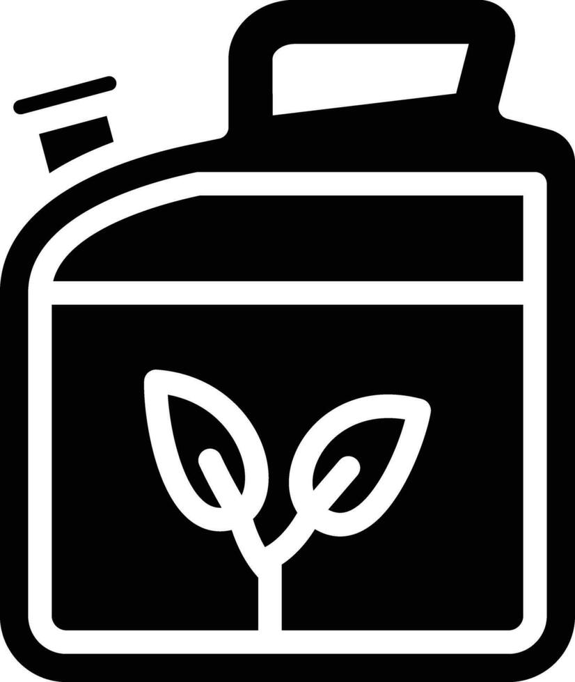 biocombustible lata vector icono