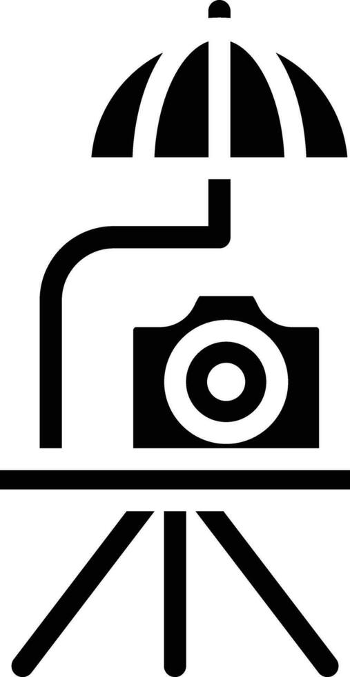 Umbrella Camera Vector Icon