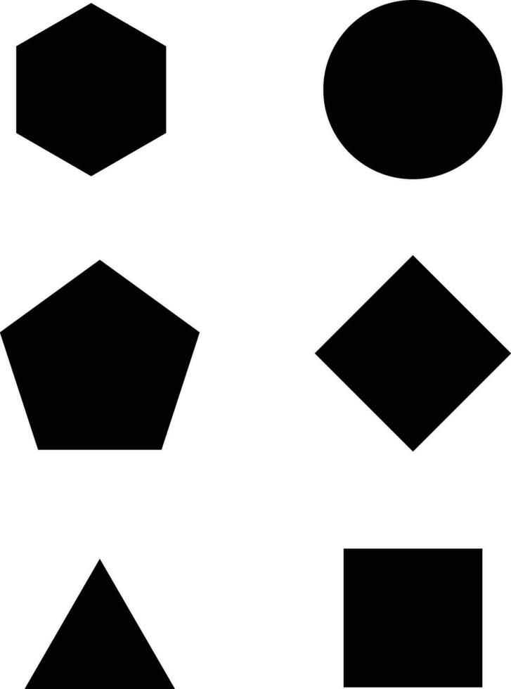 Geometric Shapes Vector Icon