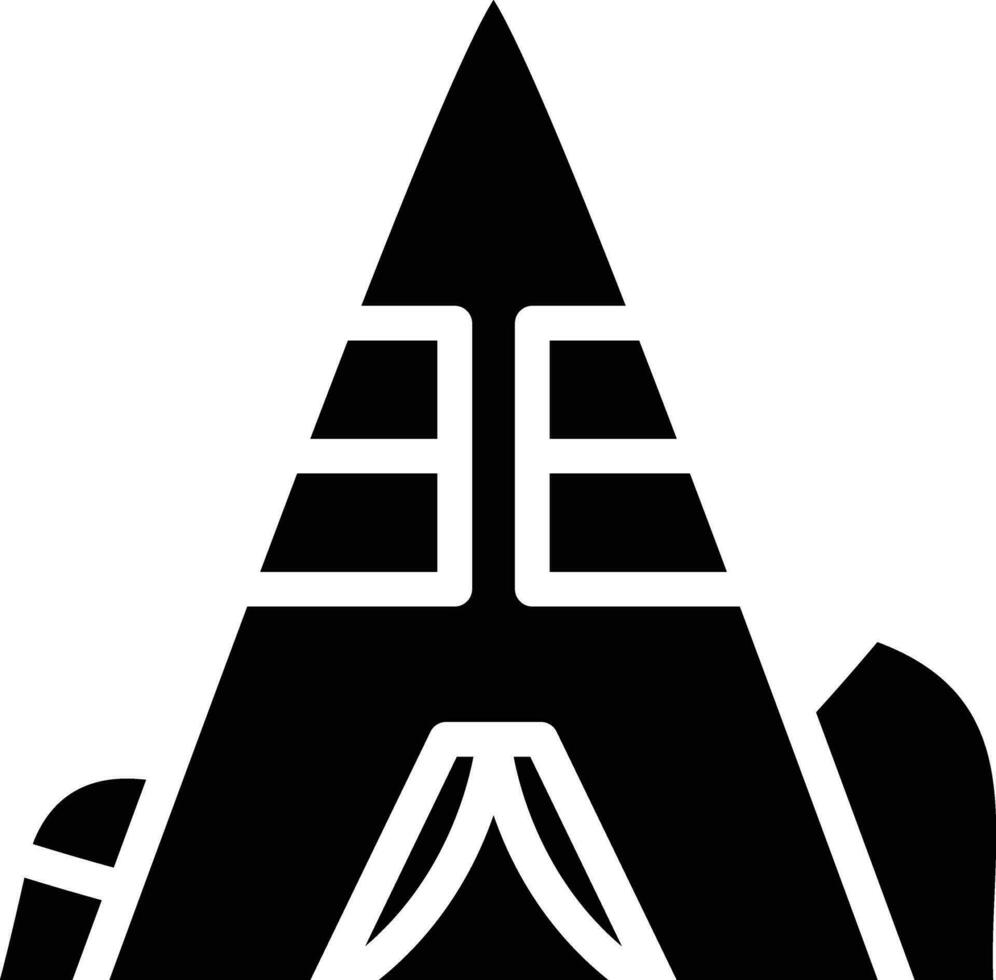 Desert Camp Vector Icon