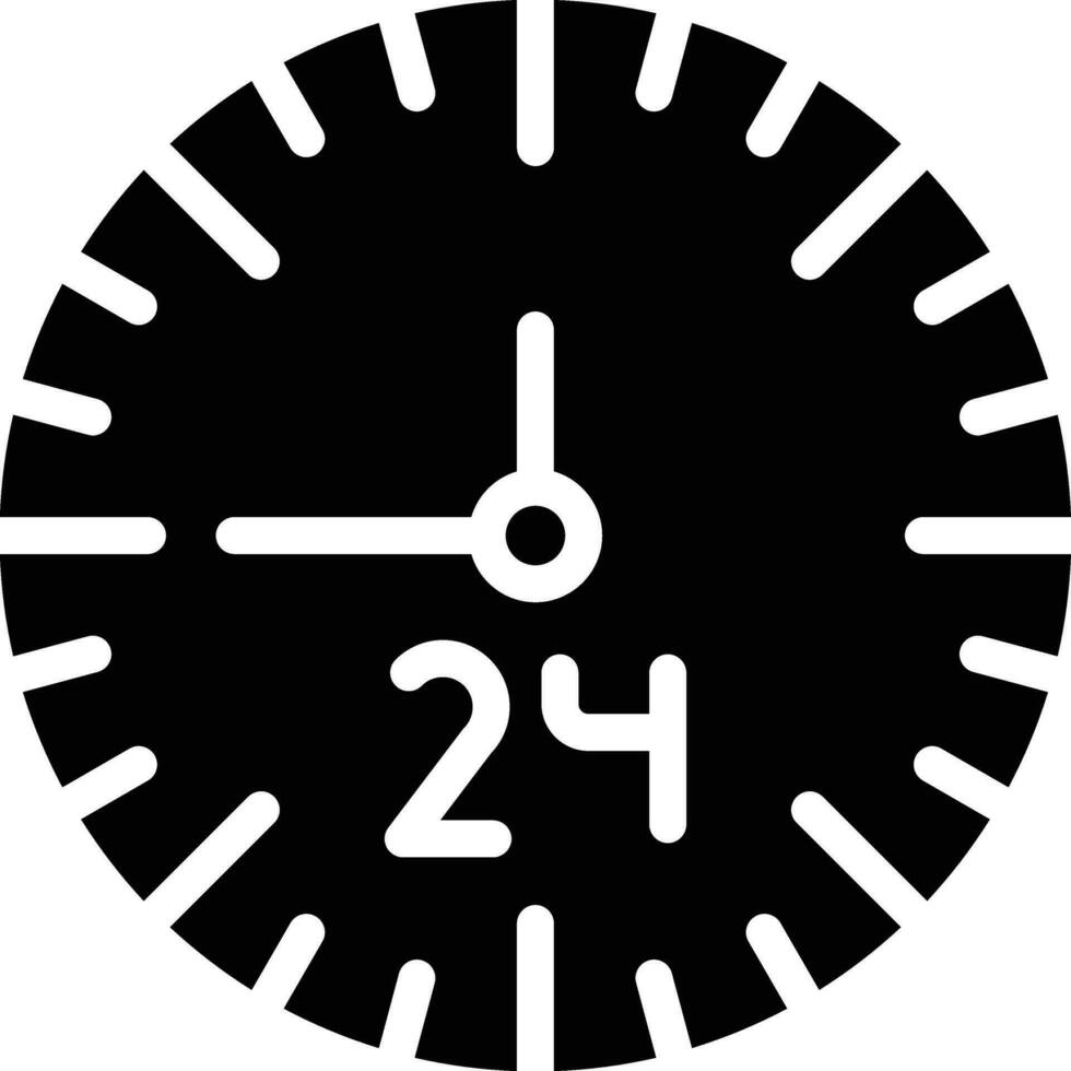 24 Hours Vector Icon