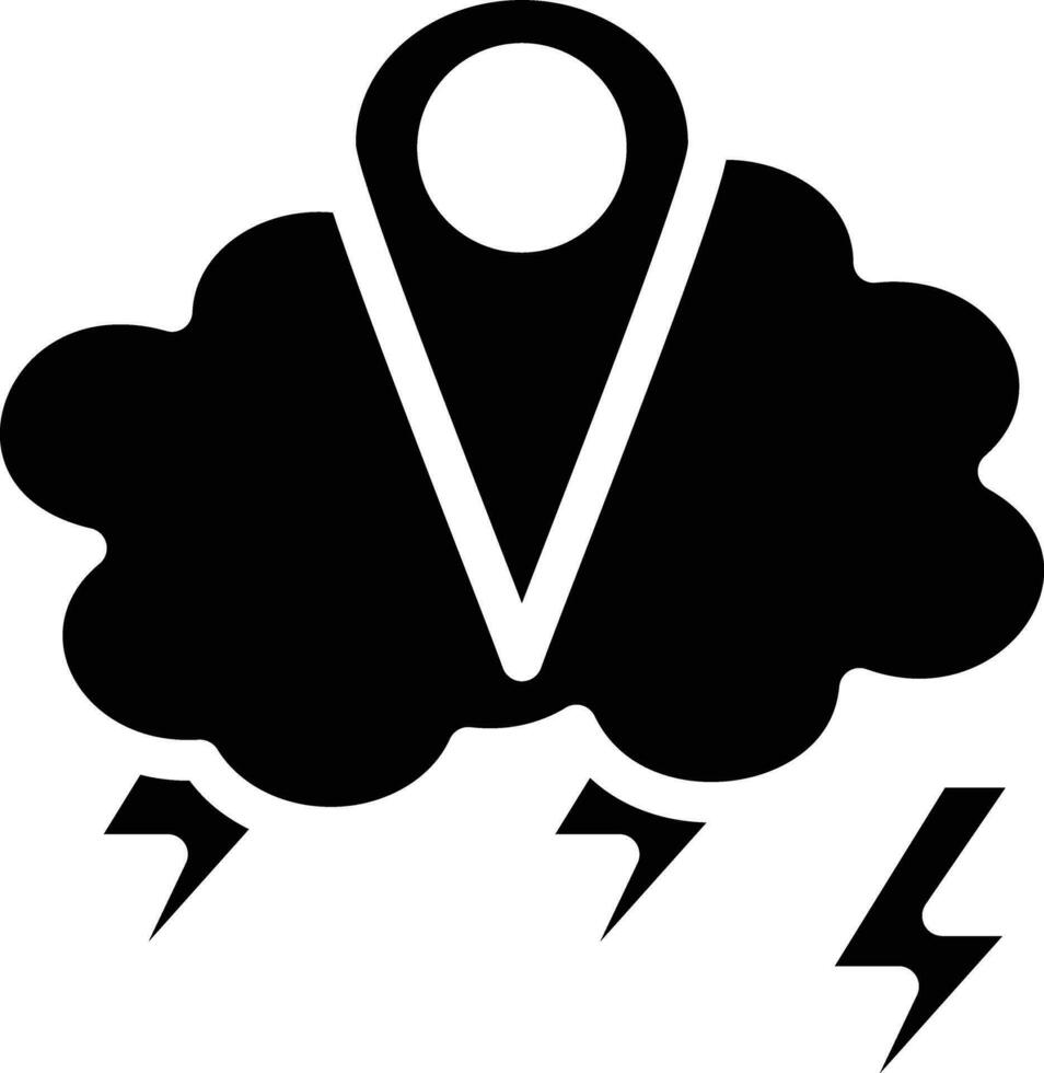 Storm Location Vector Icon