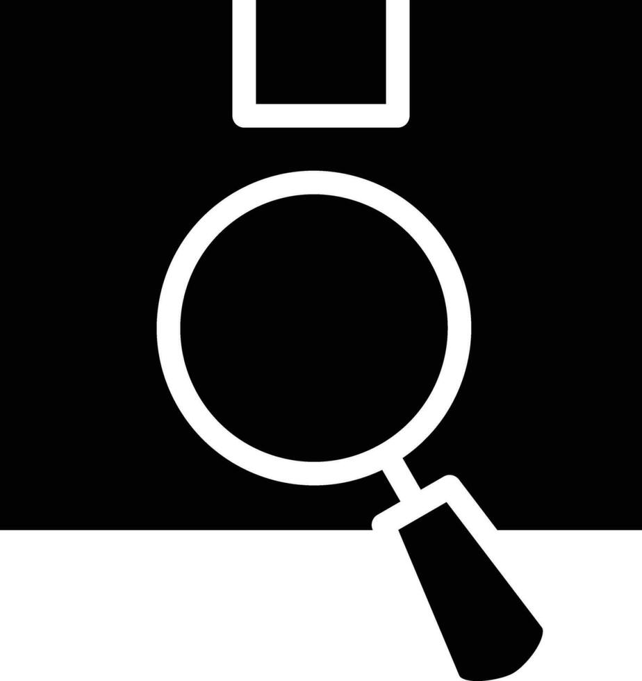 Package Search Vector Icon