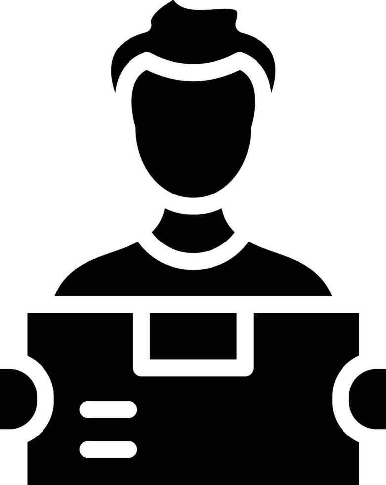 Courier Man Vector Icon